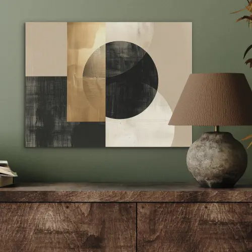 Abstract - Goud - Zwart - Kunst PET vilt klein -sfeer2