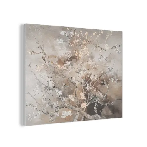 Amandelbloesem - Kunst - Van Gogh - Beige - Abstract PET vilt klein -3d