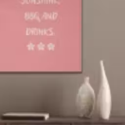 BBQ - Quote - Roze - Zomer PET vilt klein -sfeer6_closeup