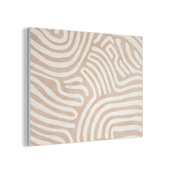 Beige - Aardspatroon PET vilt klein -3d