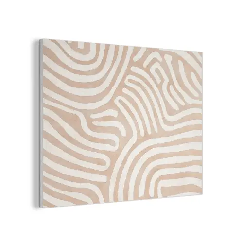 Beige - Aardspatroon PET vilt klein -3d