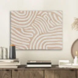 Beige - Aardspatroon PET vilt klein -sfeer1