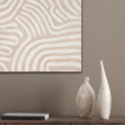 Beige - Aardspatroon PET vilt klein -sfeer6_closeup