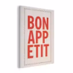 Blokletters - Rood - Kartelrand PET vilt klein -3d