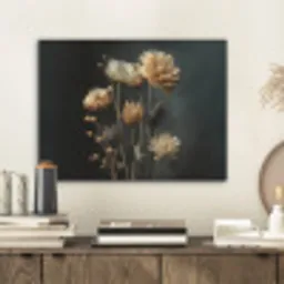 Boeket - Bloemen - Licht - Zwart PET vilt klein -sfeer1