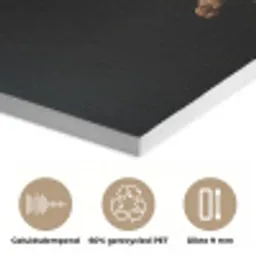Boeket - Bloemen - Licht - Zwart PET vilt klein -closeup_NL