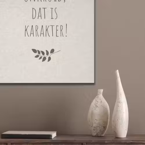 Bruin - Minimalistisch - Quote - Zomer PET vilt klein -sfeer6_closeup