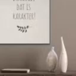 Bruin - Minimalistisch - Quote - Zomer PET vilt klein -sfeer6_closeup