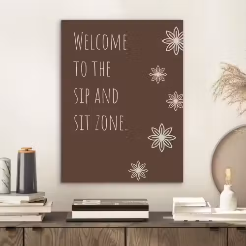 Bruin - Quote - Bloemen - Zomer PET vilt klein -sfeer1