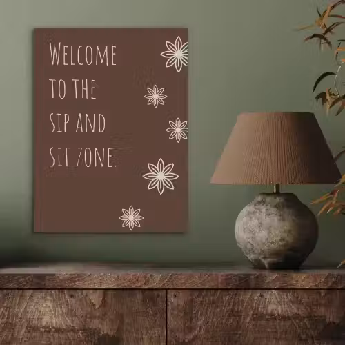 Bruin - Quote - Bloemen - Zomer PET vilt klein -sfeer2