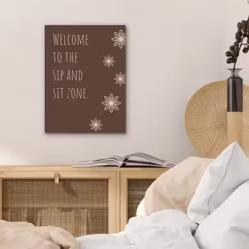 Bruin - Quote - Bloemen - Zomer PET vilt klein -sfeer3