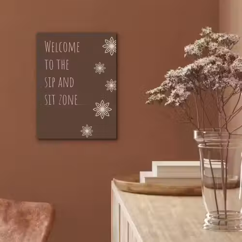 Bruin - Quote - Bloemen - Zomer PET vilt klein -sfeer4