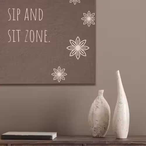 Bruin - Quote - Bloemen - Zomer PET vilt klein -sfeer6_closeup