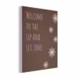 Bruin - Quote - Bloemen - Zomer PET vilt klein -3d