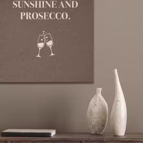 Bruin - Zomer - Quote - Drinken PET vilt klein -sfeer6_closeup