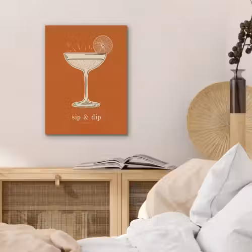 Cocktail - Oranje - Zomer - Quote PET vilt klein -sfeer3