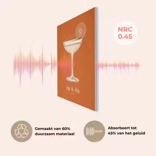 Cocktail - Oranje - Zomer - Quote PET vilt klein -USP_NL