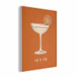 Cocktail - Oranje - Zomer - Quote PET vilt klein -3d
