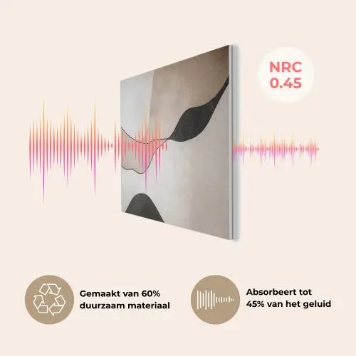 Contourlijnen - Abstracte landschap PET vilt klein -USP_NL