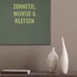 Donkergroen - Quote - Zon - Zomer PET vilt klein -sfeer6_closeup