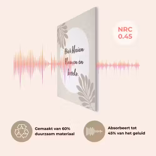 Bloemen - Quote - Zomer - Beige PET vilt klein -USP_NL