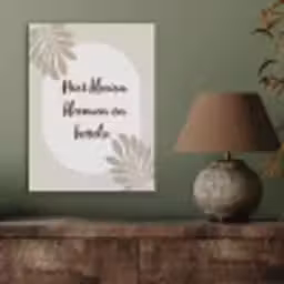 Bloemen - Quote - Zomer - Beige PET vilt klein -sfeer2
