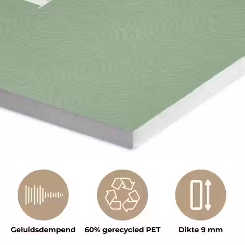 Eten - Drinken - Tekst - Mintgroen PET vilt klein -closeup_NL