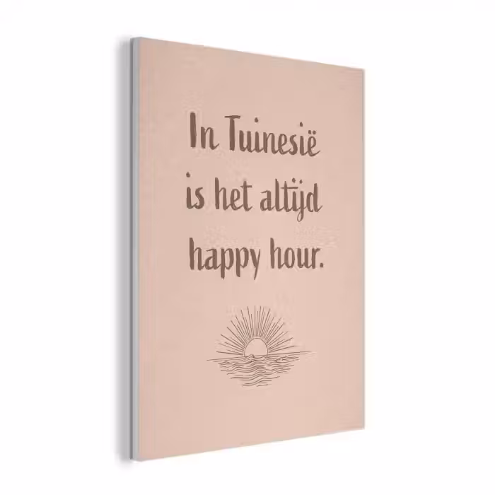 Tuin - Roze - Quote - Zon PET vilt klein -3d