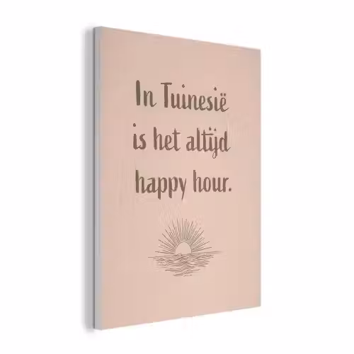 Tuin - Roze - Quote - Zon PET vilt klein -3d