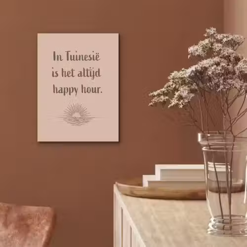 Tuin - Roze - Quote - Zon PET vilt klein -sfeer4