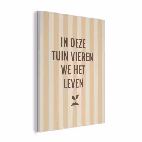 Tuin - Quote - Strepen - Zomer PET vilt klein -3d