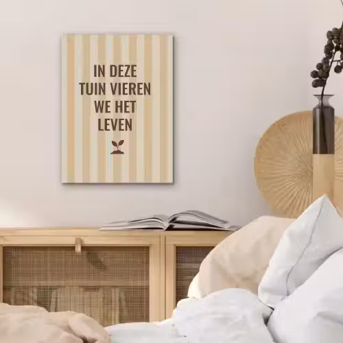 Tuin - Quote - Strepen - Zomer PET vilt klein -sfeer3