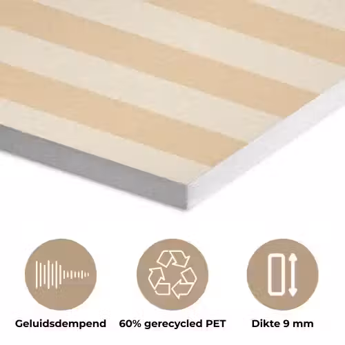 Tuin - Quote - Strepen - Zomer PET vilt klein -closeup_NL