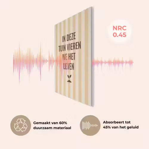 Tuin - Quote - Strepen - Zomer PET vilt klein -USP_NL