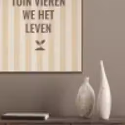 Tuin - Quote - Strepen - Zomer PET vilt klein -sfeer6_closeup