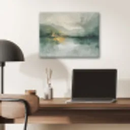 Groen - Modern - Abstract - Goud PET vilt klein -sfeer5