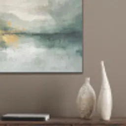 Groen - Modern - Abstract - Goud PET vilt klein -sfeer6_closeup
