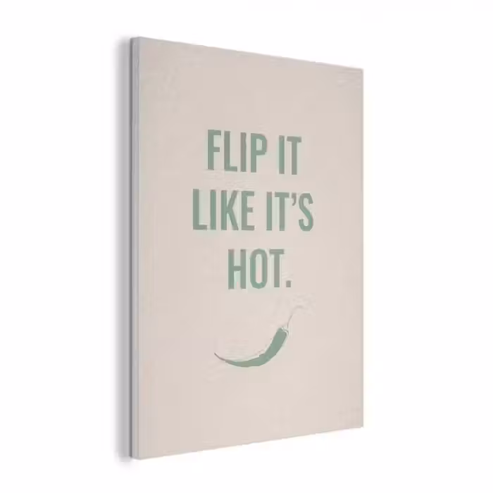 Groen - Quote - Zomer - Chilipeper PET vilt klein -3d