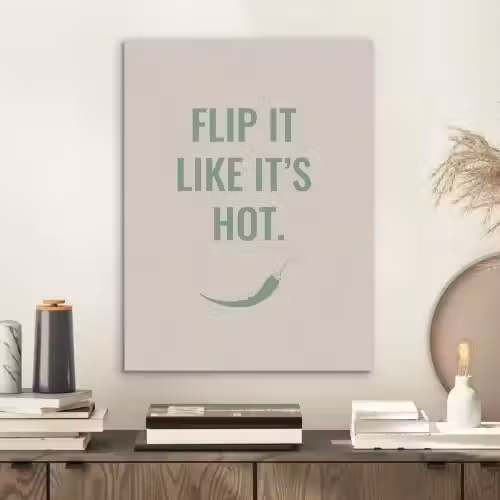 Groen - Quote - Zomer - Chilipeper PET vilt klein -sfeer1