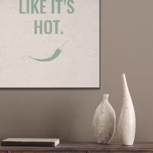 Groen - Quote - Zomer - Chilipeper PET vilt klein -sfeer6_closeup
