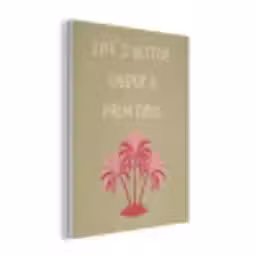 Groen - Zomer - Quote - Palmboom PET vilt klein -3d