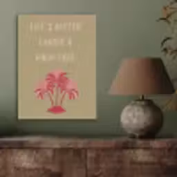 Groen - Zomer - Quote - Palmboom PET vilt klein -sfeer2