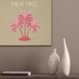 Groen - Zomer - Quote - Palmboom PET vilt klein -sfeer6_closeup