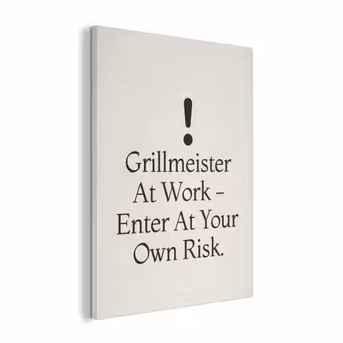 Grill - Uitroepteken - Zwart - Tekst PET vilt klein -3d