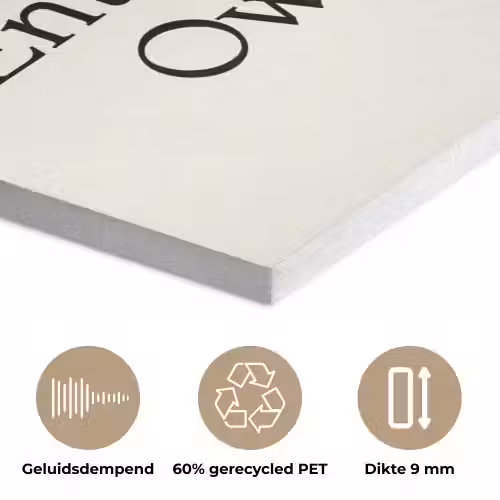 Grill - Uitroepteken - Zwart - Tekst PET vilt klein -closeup_NL