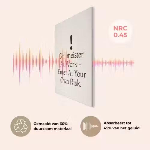 Grill - Uitroepteken - Zwart - Tekst PET vilt klein -USP_NL