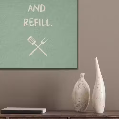 Grill - Groen - Zomer - Quote PET vilt klein -sfeer6_closeup