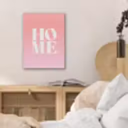 Home - Letters - Groot - Roze PET vilt klein -sfeer3