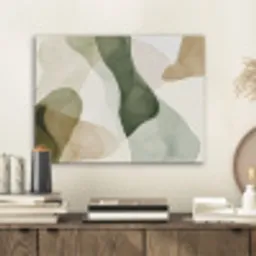 Japandi - Abstract - Groen PET vilt klein -sfeer1