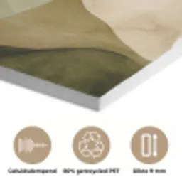 Japandi - Abstract - Groen PET vilt klein -closeup_NL